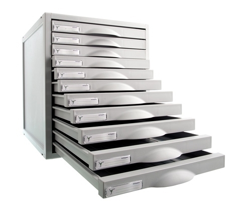 [8211C GS]  MODULO ARCHISYSTEM 8211C GS 11 CAJONES GRIS GRIS 356 x 316 x 362 mm