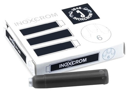 [41505002] TINTA ESTILOGRAFICA INOXCROM 41505002 CAJA 6 CARTUCHOS NEGRO