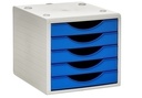 MODULO ARCHIVOTEC 4005LG 5 CAJONES  GRIS/AZUL MAR