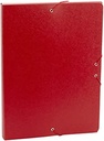 CARPETA CARCHIVO 379BM32 PROYECTOS  CARTON PINTADO A4 GOMAS 9 cm ROJO