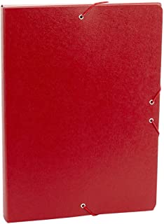 [379BM32] CARPETA CARCHIVO 379BM32 PROYECTOS  CARTON PINTADO A4 GOMAS 9 cm ROJO