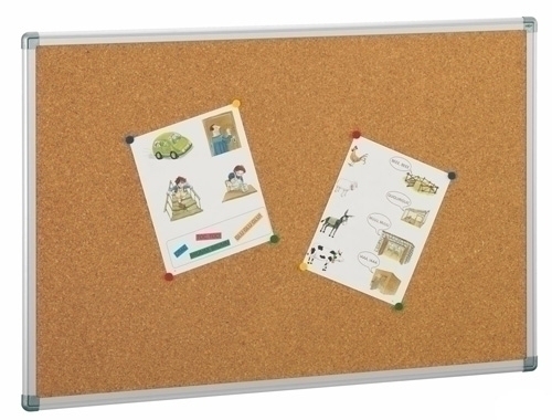 [601-4] TABLERO CORCHO FAIBO 601-4 SOLIDO MARCO ALUMINIO 100x150 cm