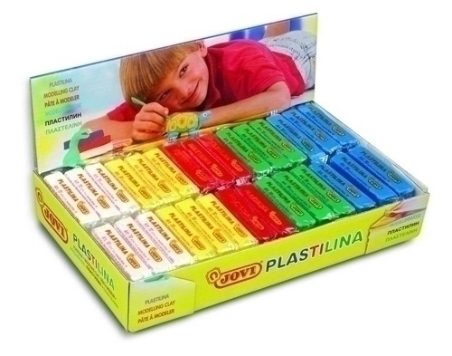 [70B] PLASTILINA JOVI 70B PASTILLA 50 gr. SURTIDO COLORES BASICOS CAJA DE 30 (5x 6 col.)
