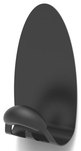 [ALPMMAG NE] PERCHERO ALPMMAG NE PARED MAGNÉTICO NEGRO SOPORTA 5 KG