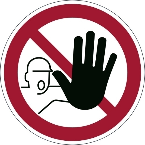 [173003] MARCAJE SEGURIDAD DURABLE 173003 AUTOADHESIVO PROHIBIDA LA ENTRADA