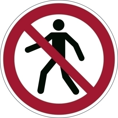 [173203] MARCAJE SEGURIDAD DURABLE 173203 AUTOADHESIVO PROHIBIDO PEATONES