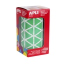 GOMETS APLI 4870 TRINAGULARES 20X20X20 MM VERDE