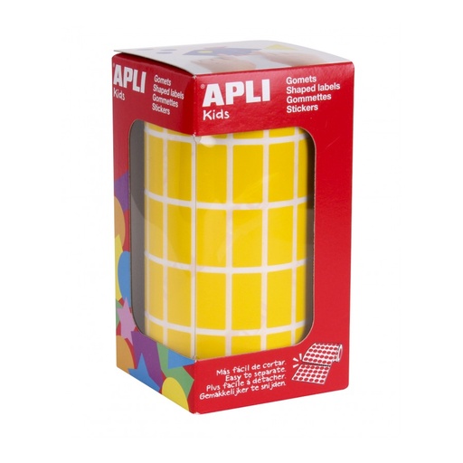 [4883] GOMETS APLI 4883 RECTANGULARES 20X10 AMARILLO