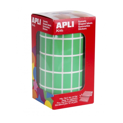 [4886] GOMETS APLI 4886 RECTANGULARES 20X10 MM. VERDE