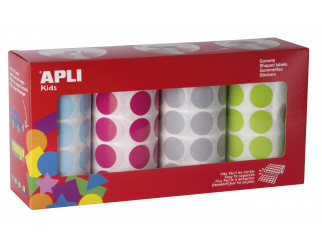 [17685] GOMETS APLI 17685  PACK 4R. GOM D20 PEPS BL/FU/GR/VE 7080U