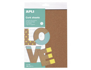 [17115] CORCHO APLI 17115 210X297X2 MM 3 HOJAS