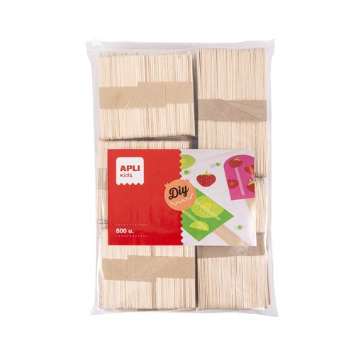 [17454] BOLSA APLI 18155 PALO POLO NATURAL MEDIDAS SURTIDAS 800 UNID.