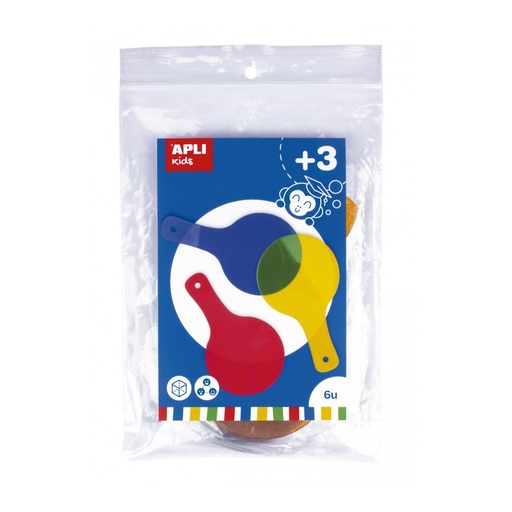 [17487] PALETAS APLI 17487 SENSORIALES DE COLORES 6 UNID.