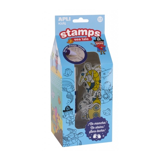 [16813] SELLOS APLI 16813 TINTA BORRABLE FOREST TALE KIDS 6 UNID.
