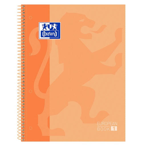 [400119096] CUADERNO OXFORD 400119096 EUROPEANBOOK 1 SCHOOL CLASSIC TE A4+ 80H 5X5 MELOCOTÓN