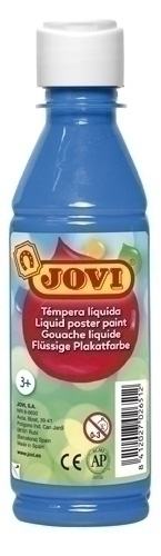 [50221] TEMPERA JOVI 50221 LIQUIDA 250 ml (botella) AZUL CYAN