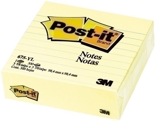 [__export__.product_template_1330924_e208fa47] TACO NOTAS POST-IT 675-YL CUBO 100x100 300h AMARILLO CANARIO