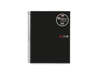 [MR47009] CUADERNO MR 47009 NB-10 A4 200 H. PP NEGRO