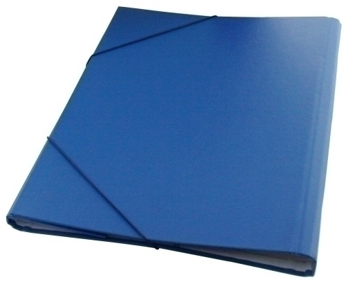 [10311] CARPETA CLASIFICADORA DOHE 10311 CARTON PLASTIF. Fº 12 DPTOS.GOMAS y SOLAPA AZUL