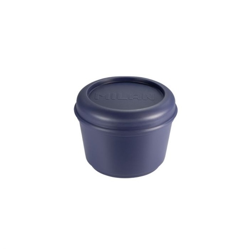 [085112B] Recipiente para alimentos hermético redondo 0,25l, tapa azul  
