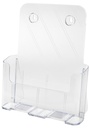 PORTAFOLLETOS DEFLECT-O 77001 SOBREMESA A4 VERTICAL 1 COMPARTIMENTO RESPALDO ALTO CRISTAL