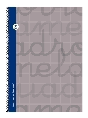 [7FTE002G] BLOC LAMELA 7FTE002G FORRADA Fº 80h CUADROVIA 2,5 mm GRIS