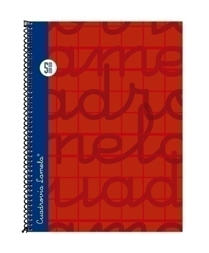 [7CTE005R] BLOC LAMELA 7CTE005R TAPA FORRADA 4º 80h CUADROVIA 5 mm ROJO