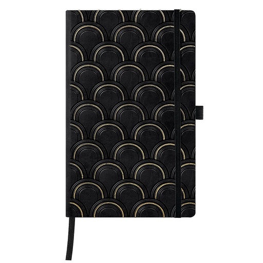 [0QC8NS464] CUADERNO CASTELLI MILANO 0QC8NS464 MEDIANO 13x21 cm  COPPER & GOLD ART DECO GOLD LISO