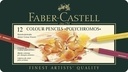 LAPICES COLORES FABER-CASTELL 110012 POLYCHROMOS estuche de METAL de 12