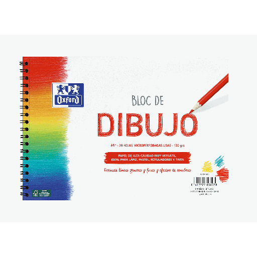 [400148231] BLOC DE DIBUJO  A5+ 20H LISO  130G