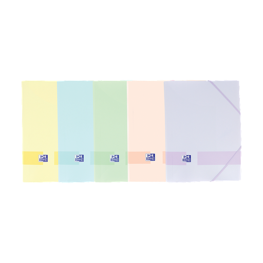 [400146208] CARPETA DE GOMAS CON SOLAPAS LIVE & GO TP A4+ 0 SRTD PASTEL