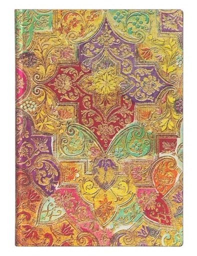 [FB7263-8] CUADERNO PAPERBLANKS FB7263-8 MIDI FLOR SILVESTRE BAVARIA RAYADO 