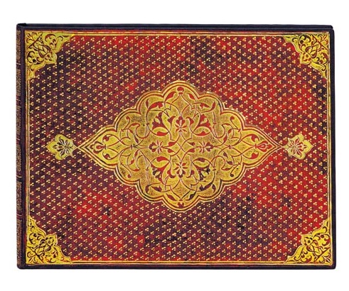 [PB6374-2] LIBRO DE VISITAS PAPERBLANKS PB6374-2 TRIFOLIO DORADO RAYADO 