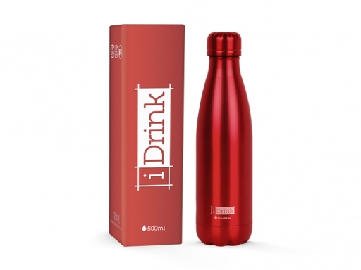 [ID0022] BOTELLA TOTAL ID0022 TERMICA 500ML ROSSO METALLIZZATO