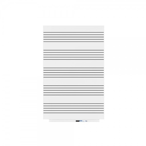 [6420RM] PIZARRA ROCADA 6420RM SKINMUSIC 75x115cm LACADA BLANCOPENTAGRAMA