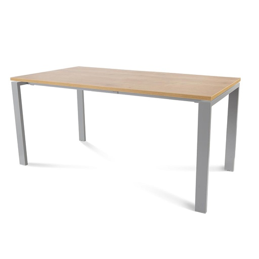 [2002MD08] MESA ROCADA 2002MD08 TOTAL160X80 ALUMINIO / ROBLE