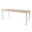 MESA ROCADA 2004MM08 TOTAL 200X80 BLANCO/ ROBLE