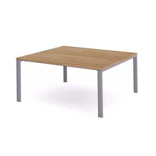 [2202MD08] MESA ROCADA 2202MD08 TOTAL180X163 ALUMINIO/ ROBLE