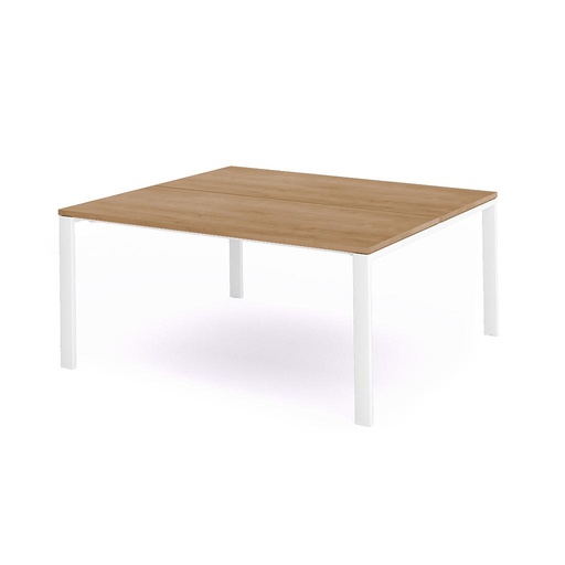 [2202MM08] MESA ROCADA 2202MM08 TOTAL180X163 BLANCO/ ROBLE