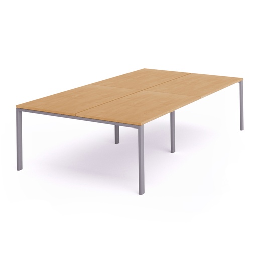 [2204MD01] MESA ROCADA 2204MD01 TOTAL 360x163 ALUMINIO / HAYA
