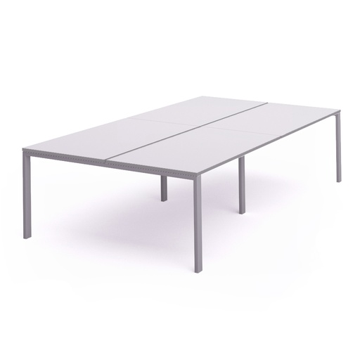 [2204MD02] MESA ROCADA 2204MD02 TOTAL 360x163 ALUMINIO / GRIS