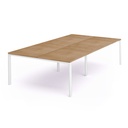 MESA ROCADA 2204MM08 TOTAL 360X163 BLANCO/ ROBLE
