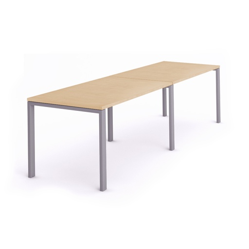 [2210MD01] MESA ROCADA 2210MD01 TOTAL 360x80 ALUMINIO / HAYA