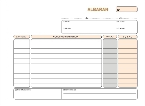 [T-119] TALONARIO LOAN T-119 ALBARANES 4º APDO DUPLICADO 