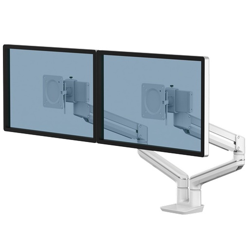 [8614701] BRAZO MONITOR FELLOWES 8614701  DOBLE TALLO BLANCO