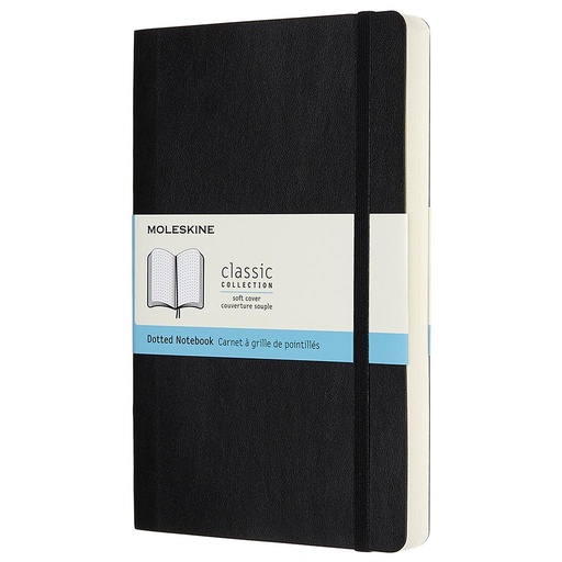 [0012682] LIBRETA MOLESKINE 0012682 QP619EXP CLASICA MAYOR GROSOR NEGRA L PUNTEADA TAPA BLANDA