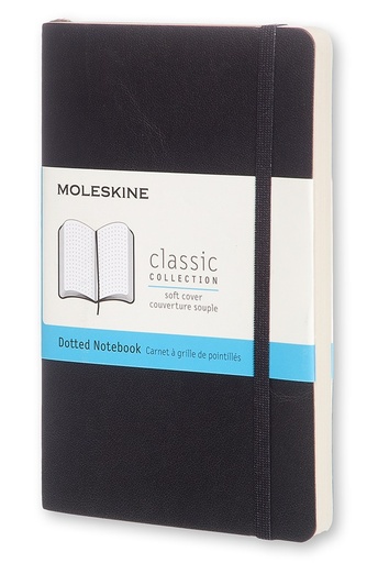 [0011636] LIBRETA MOLESKINE 0011636 QP614 CLASICA TAPA BLANDA NEGRA P PUNTEADA