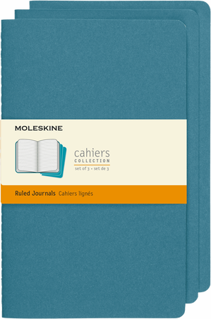 [0012720] LIBRETAS MOLESKINE 0012720 CH016B44 CAHIER AZUL ELECTRICO  L RAYAS (SET DE 3)