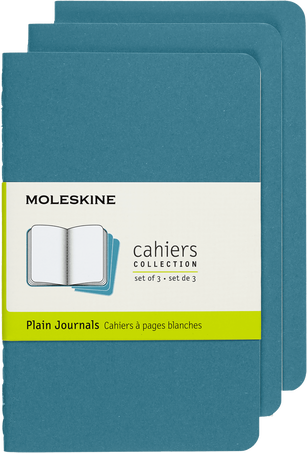 [0012722] LIBRETAS MOLESKINE 0012722 CH013B44 CAHIER AZUL ELECTRICO P LISA (SET DE 3)
