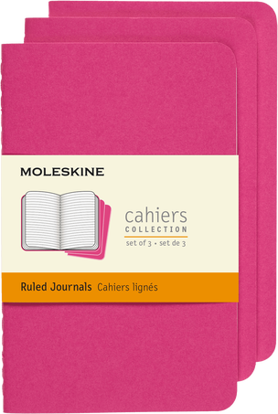 [0012726] LIBRETAS MOLESKINE 0012726 CH016D17 CAHIER ROSA CINETICO L RAYAS (SET DE 3)